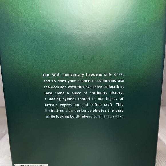 Starbucks Limited Edition 12oz Double Wall Ceramic Mug 50th Anniversary Siren - Picture 8 of 8